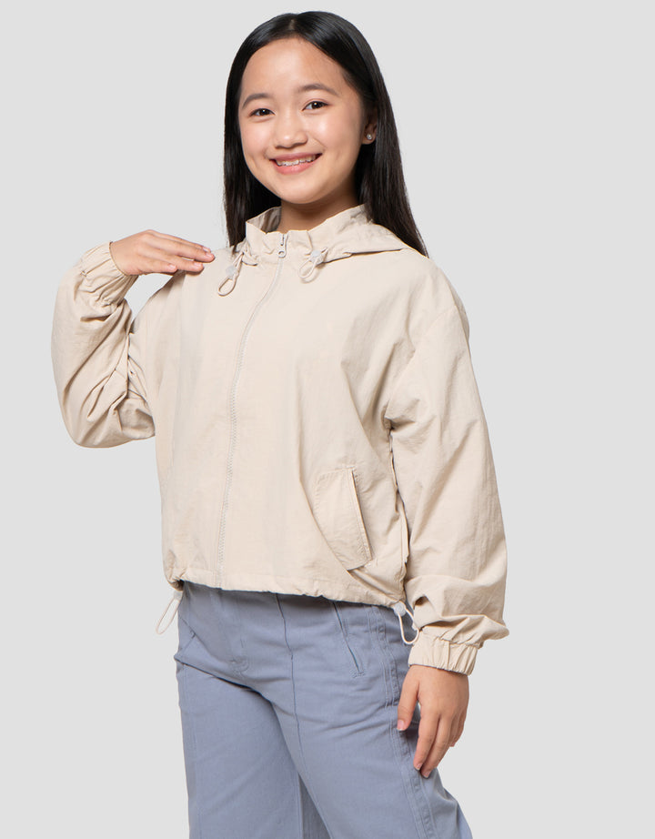 Nevada Woven Parasut Hoodie Jaket Anak Perempuan