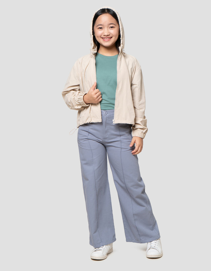 Nevada Woven Parasut Hoodie Jaket Anak Perempuan
