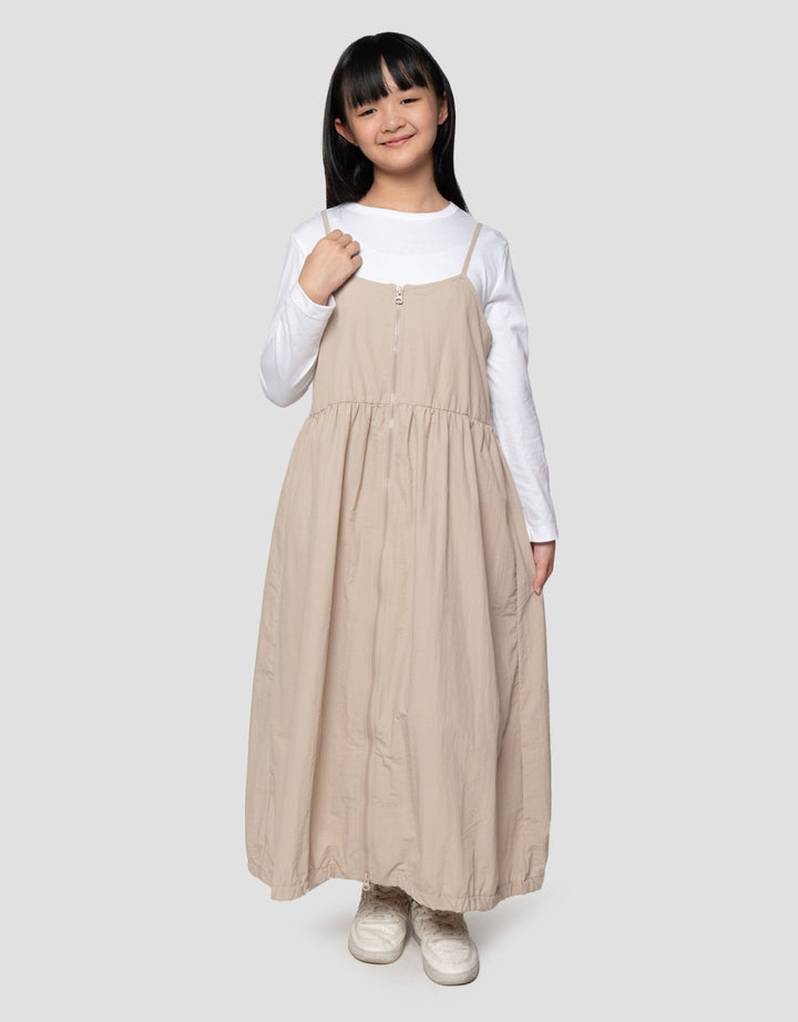 Nevada Parasut Zipper 2Pcs With Inner Maxi Dress Anak Perempuan