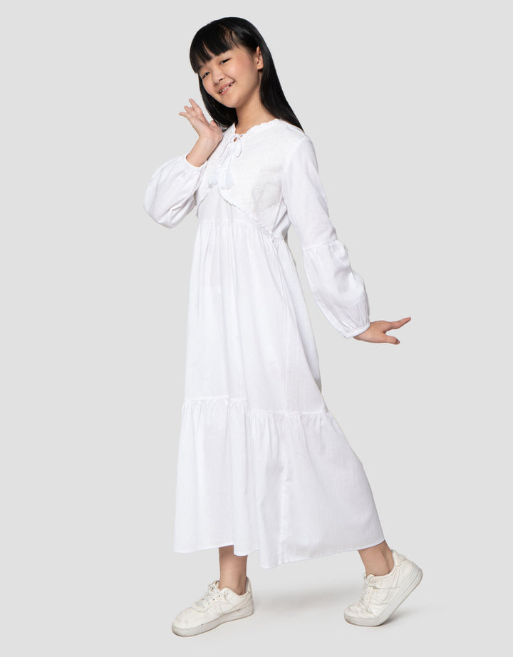 Nevada Bordir Dada Tassel Maxi Dress Anak Perempuan