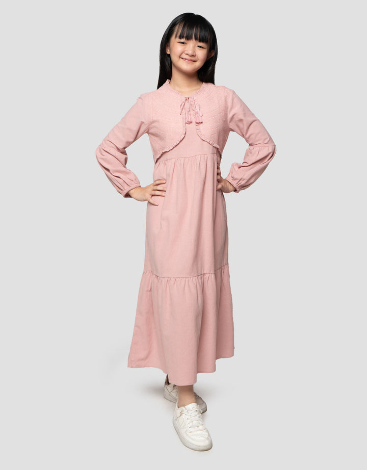 Nevada Bordir Dada Tassel Maxi Dress Anak Perempuan