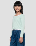 Nevada Rib Renda 2Pcs Kaos Anak Perempuan