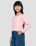 Nevada Rib Renda 2Pcs Kaos Anak Perempuan