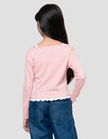 Nevada Rib Renda 2Pcs Kaos Anak Perempuan