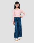 Nevada Rib Renda 2Pcs Kaos Anak Perempuan