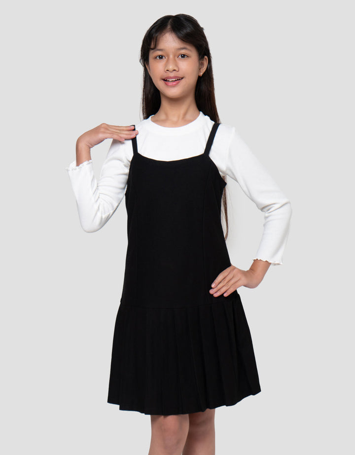 Nevada Overall 2 Pcs Midi Dress Anak Perempuan