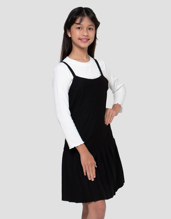 Nevada Overall 2 Pcs Midi Dress Anak Perempuan