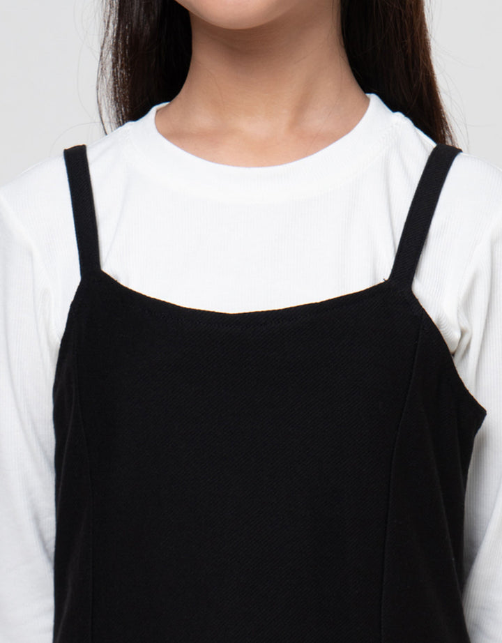 Nevada Overall 2 Pcs Midi Dress Anak Perempuan