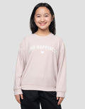 Nevada Tekstur Find Happiness Sweater Anak Perempuan