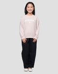 Nevada Tekstur Find Happiness Sweater Anak Perempuan