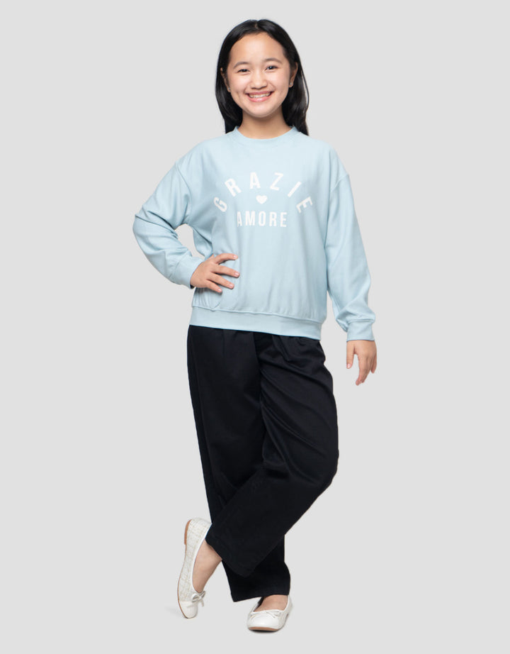 Nevada Tekstur Stopper Grazie Amore Sweater Anak Perempuan