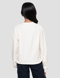 Nevada Tekstur Stopper Sablon Paris Sweater Anak Perempuan