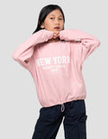 Nevada Tekstur Stopper Sablon Merci Amour Sweater Anak Perempuan