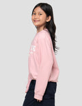 Nevada Tekstur Stopper Sablon Merci Amour Sweater Anak Perempuan