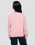 Nevada Tekstur Stopper Sablon Merci Amour Sweater Anak Perempuan