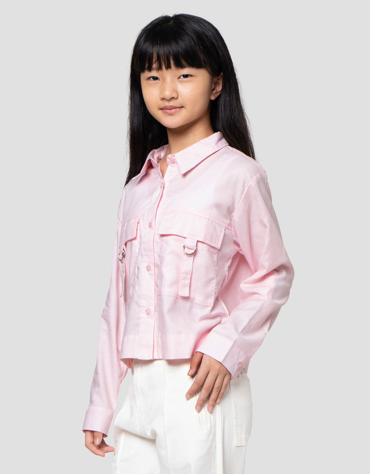 Nevada Kantong Kargo Kemeja Anak Perempuan