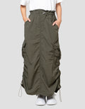 Nevada Parachute Paperbag Waist Rok Maxi Anak Perempuan