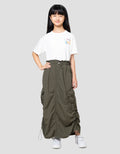 Nevada Parachute Paperbag Waist Rok Maxi Anak Perempuan
