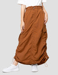 Nevada Parachute Paperbag Waist Rok Maxi Anak Perempuan