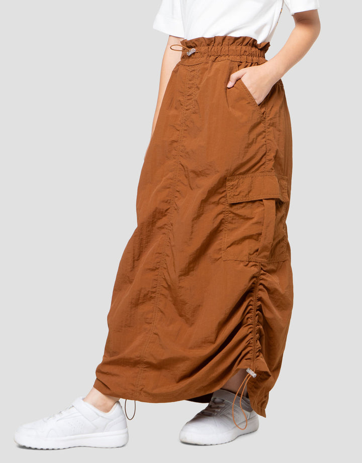 Nevada Parachute Paperbag Waist Rok Maxi Anak Perempuan