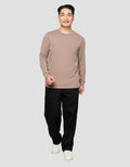 SUKO ROUND NECK SOFT TOUCH KERAH BULAT LENGAN PANJANG KAOS PRIA
