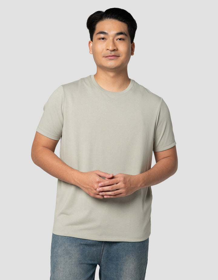 Suko Supima Katun Kerah Bulat Lengan Pendek Kaos Pria