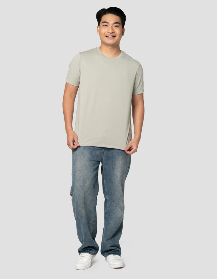 Suko Supima Katun Kerah Bulat Lengan Pendek Kaos Pria