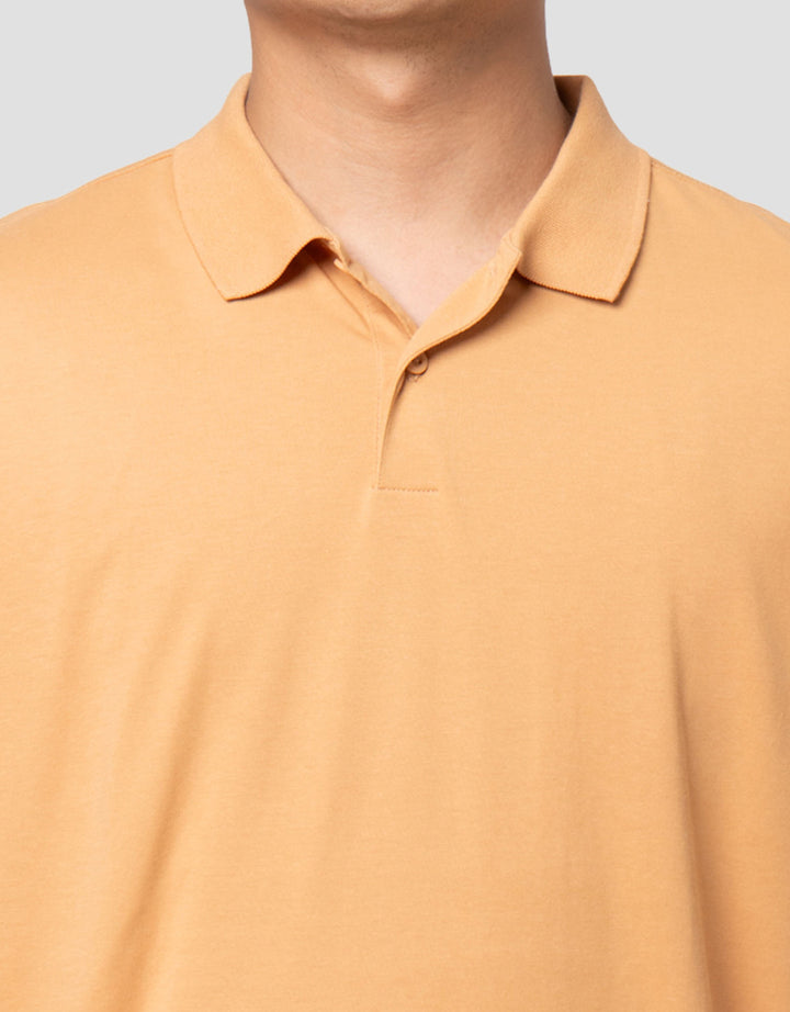 Suko Solid Knit Top Cool Touch Lengan Pendek Kaos Polo Pria