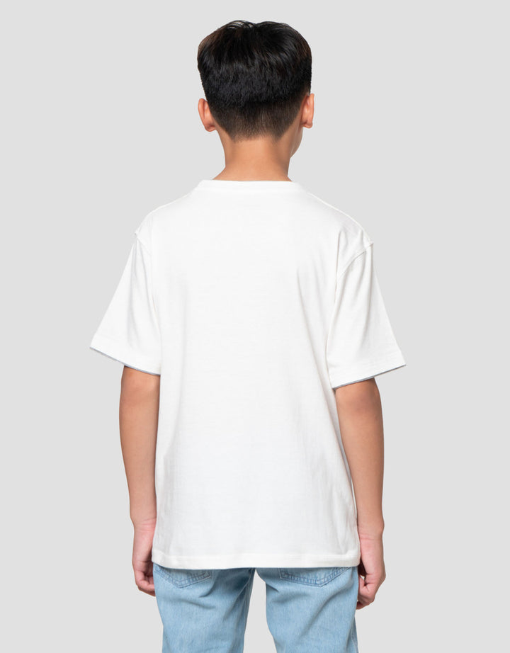 Nevada Contrast Mock Layer Kaos Anak Laki-laki