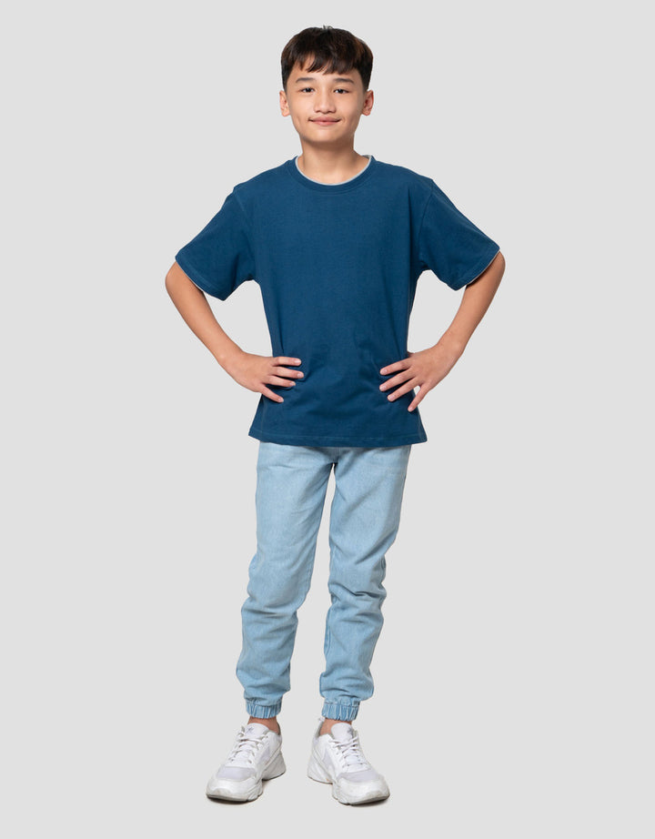 Nevada Contrast Mock Layer Kaos Anak Laki-laki