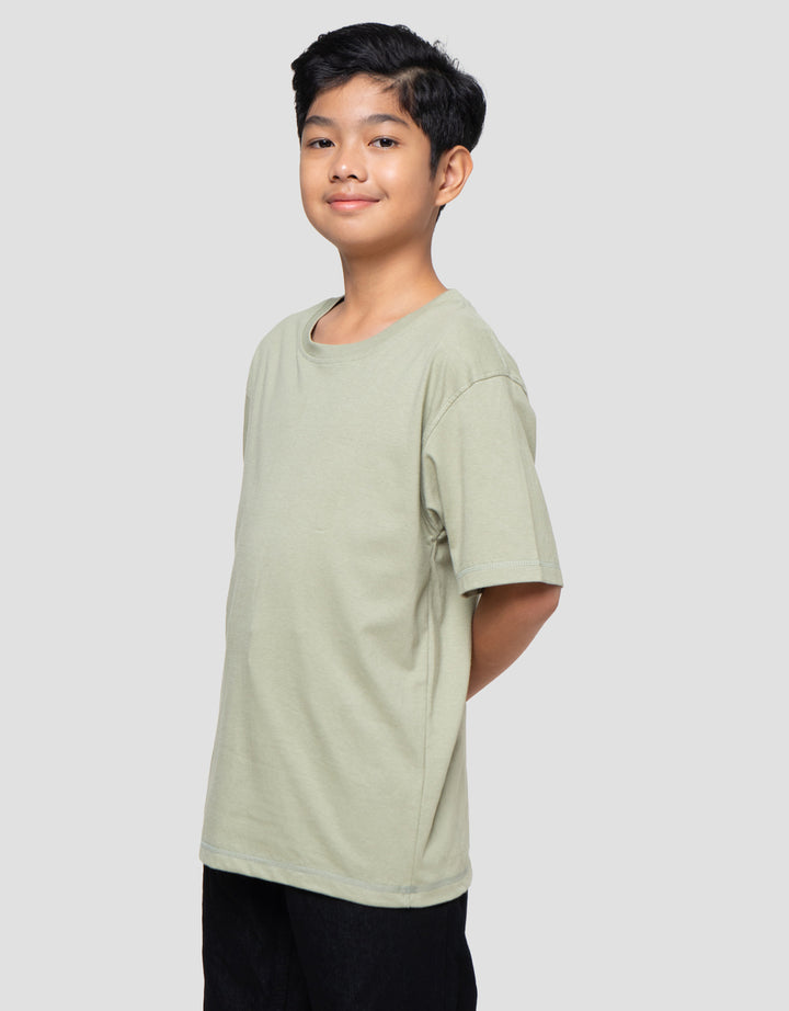 Nevada Ki Solid Color Kaos Anak Laki-laki