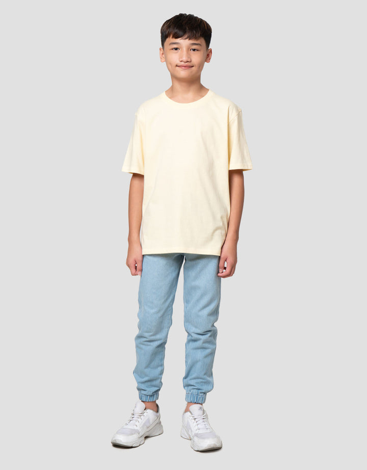 Nevada Ki Solid Color Kaos Anak Laki-laki