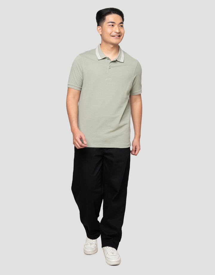 SUKO SOLID KNIT POLO PRIA