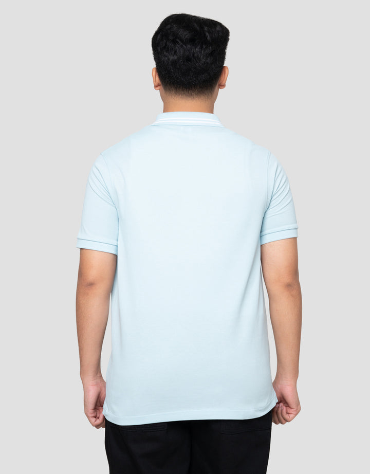 Suko Solid Knit Top Lengan Pendek Kaos Polo Pria