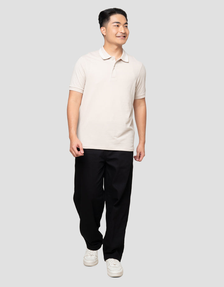 SUKO SOLID KNIT POLO PRIA