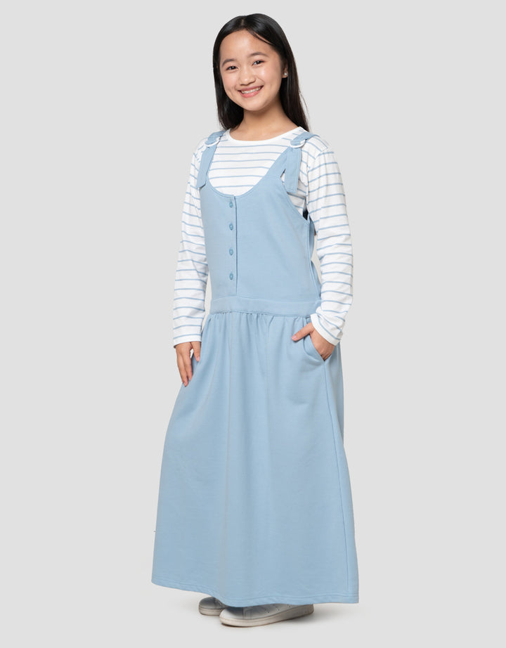 Nevada Bamus Knit 2 Pcs Maxi Dress Anak Perempuan