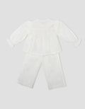Little M Textured Dada Setelan Baju Muslim Bayi