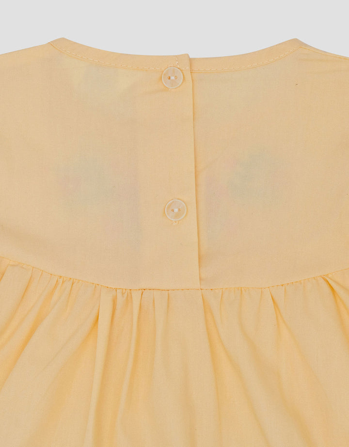 Little M Poplin Embro Dada Setelan Baju Muslim Bayi