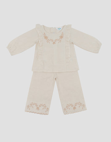 LITTLE M RAMI EMBRO FLOWER SETELAN BAJU MUSLIM BAYI