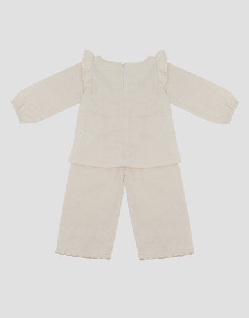LITTLE M RAMI EMBRO FLOWER SETELAN BAJU MUSLIM BAYI