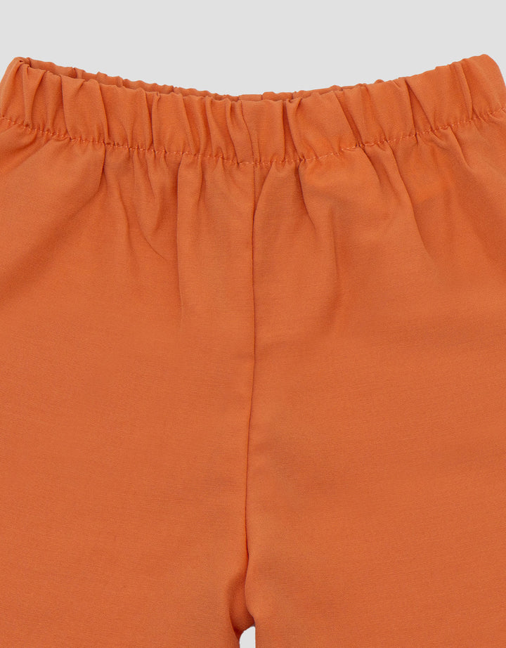 Little M Textured Bordir Flower Setelan Baju Muslim Bayi