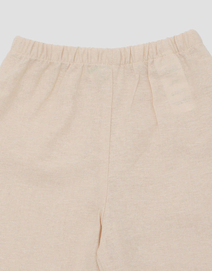 Little M Textured With 2 Below Pocket Setelan Baju Muslim Bayi