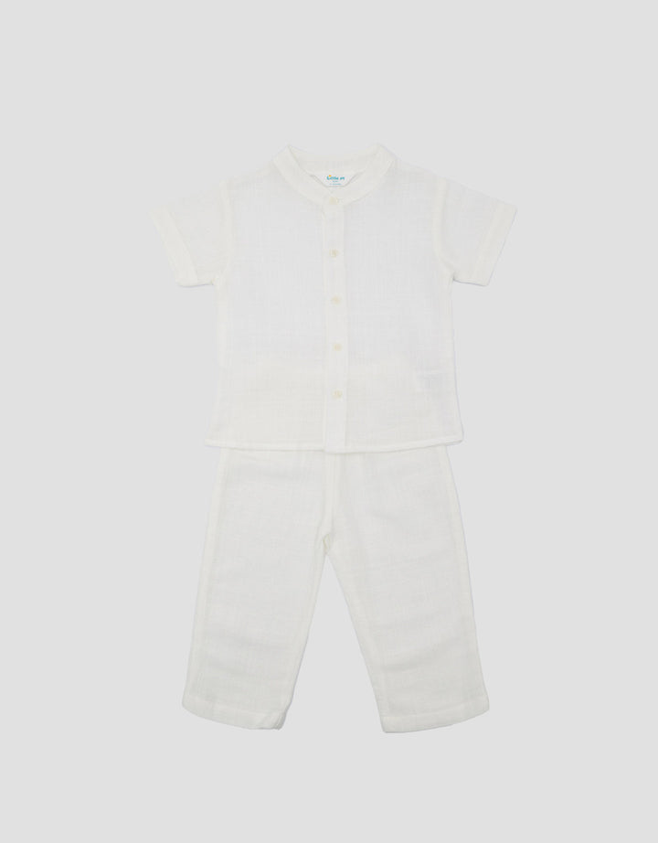 Little M Textured Setelan Baju Muslim Bayi