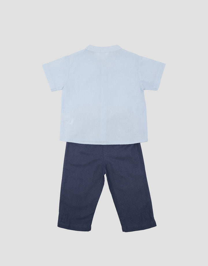 Little M Textured Setelan Baju Muslim Bayi