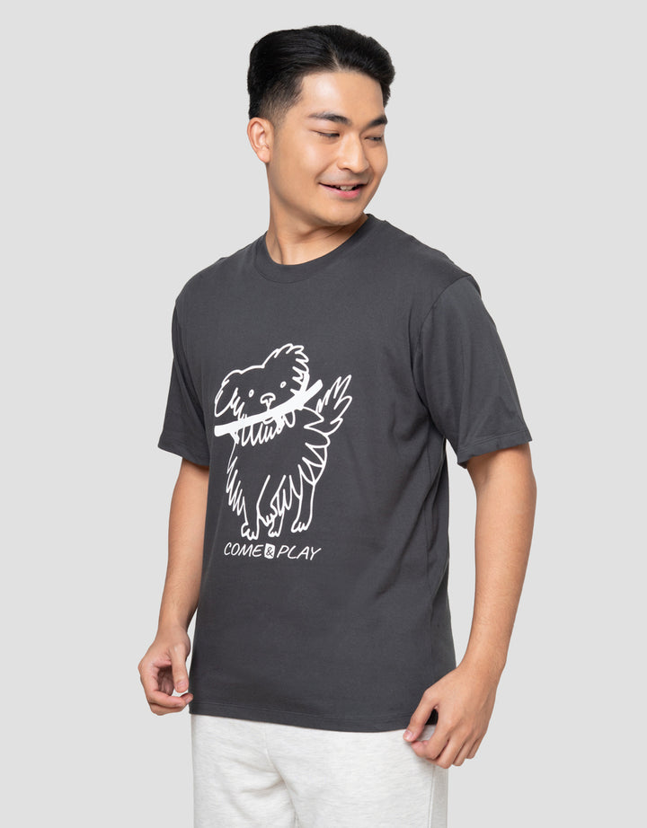 Aos Theme Tbnd Dog Play Kaos Pria