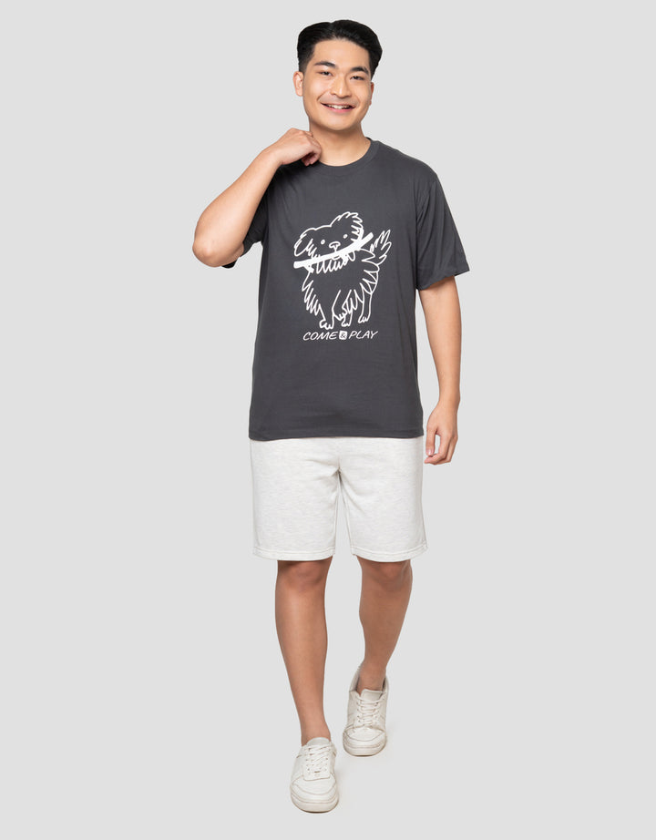 Aos Theme Tbnd Dog Play Kaos Pria