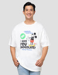 Aos Theme Tbnd Disney Mickey Chocolate Kaos Oversize Pria