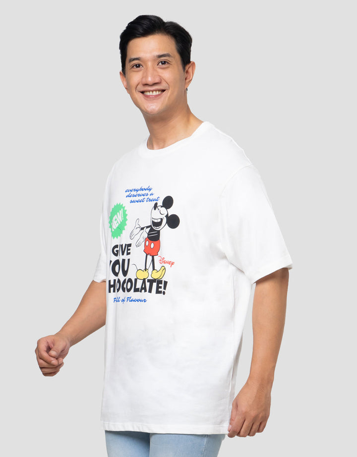 Aos Theme Tbnd Disney Mickey Chocolate Kaos Oversize Pria