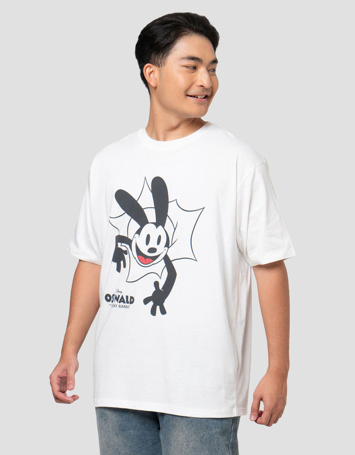 Aos Theme Tbnd Disney Oswald Lucky Rabbit Kaos Oversize Pria