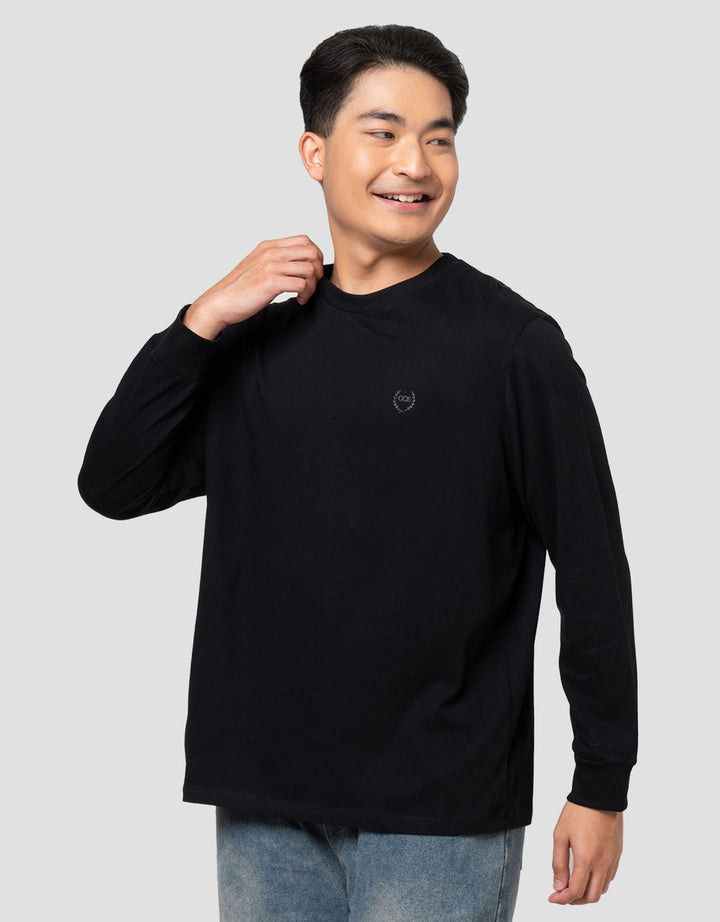 Aos Theme Popular Basic Round Brand Kaos Pria